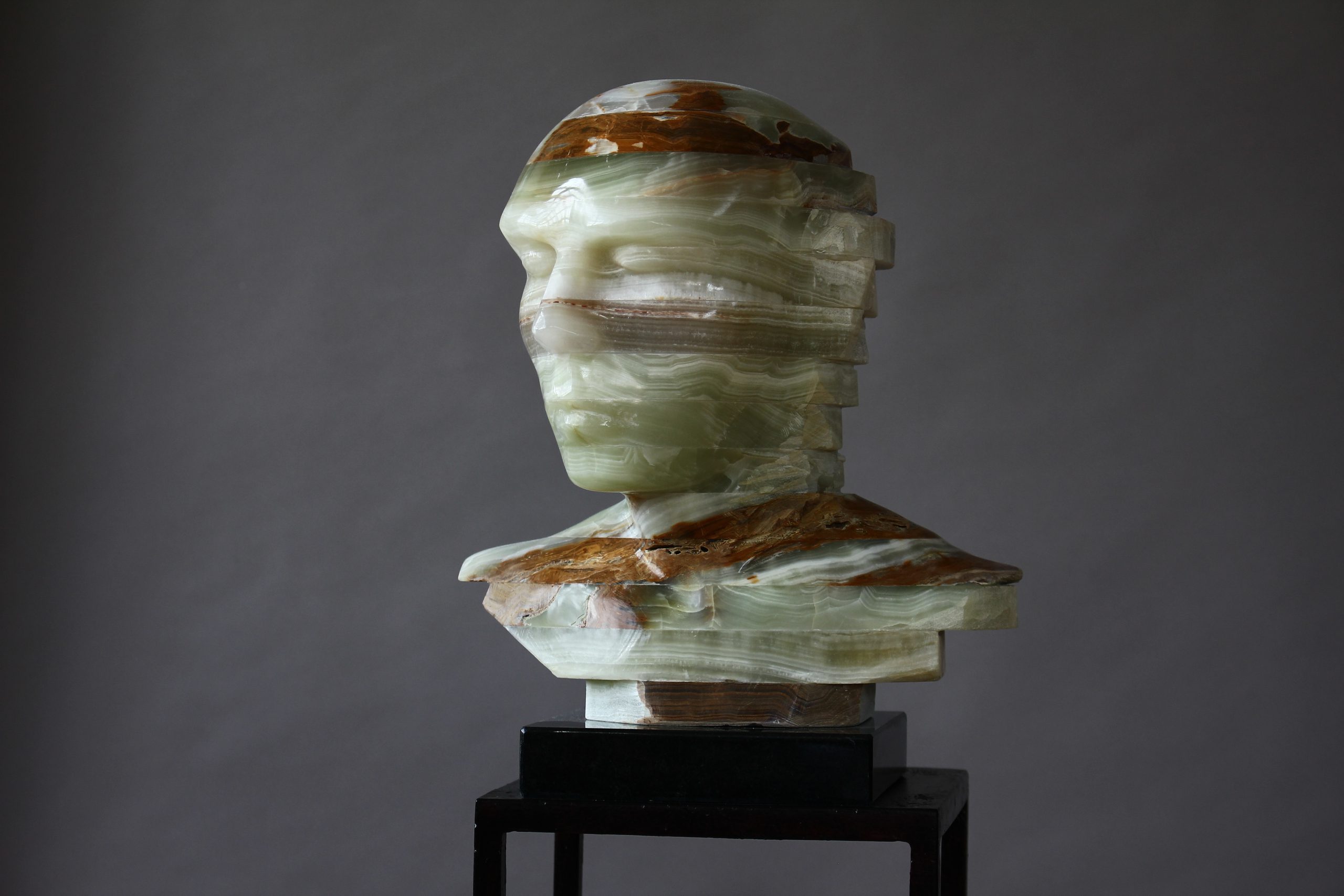 "Cabeça Masculina" | 032x027x018 cm | Onix