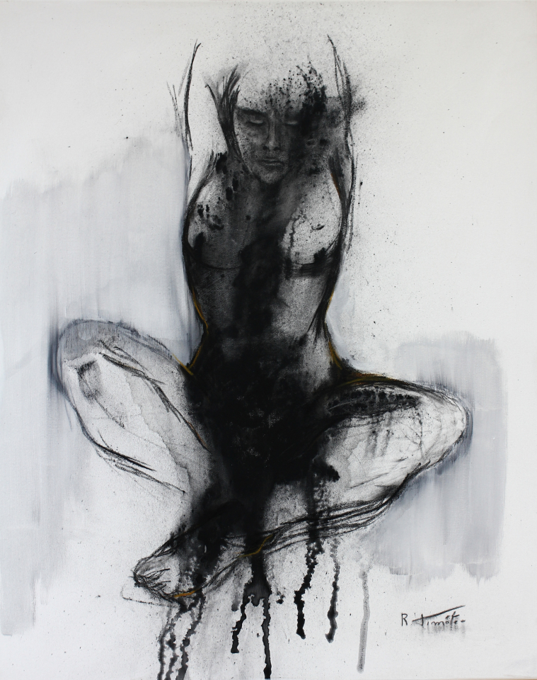 "Untitled" | 100x080 cm | Graphite, charcoal and acrylic