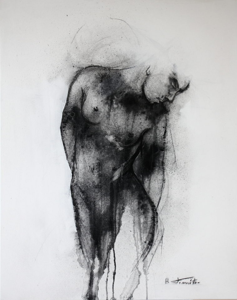 "Untitled" | 100x080 cm | Graphite, charcoal and acrylic