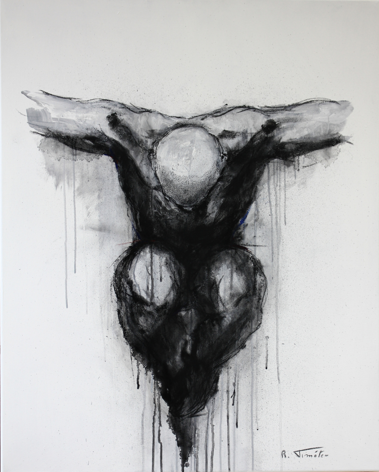 "Sem Título" | 100x080 cm | Grafite, carvão e acrílico