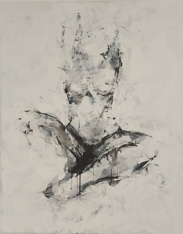 "Untitled" | 100x080 cm | Graphite, charcoal and acrylic